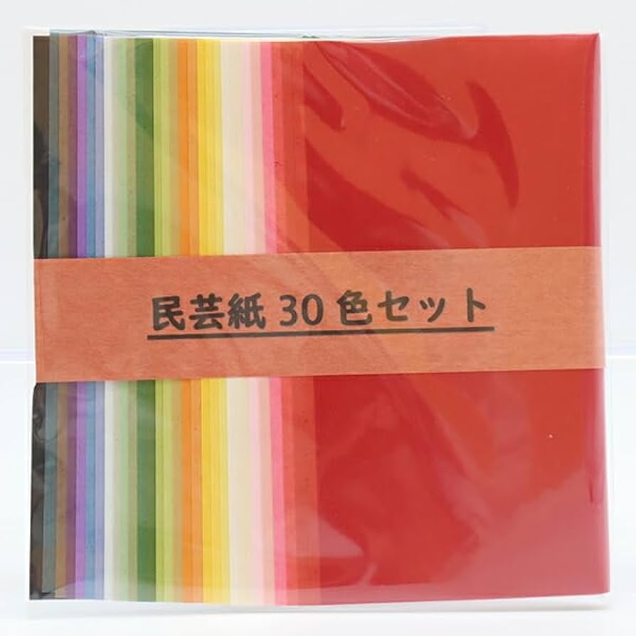 Amazon.co.jp: 和紙 『ちぎり絵用 民芸紙 30色セット』 : ホビー