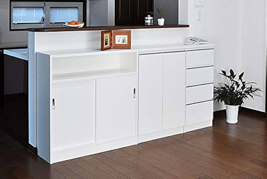 Amazon｜日本製 完成品 カウンター下収納 DX 奥行28 高さ90cm