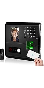 Amazon.co.jp: NGTeco タイムレコーダー 可視光顔認証 指紋認証 2.4G
