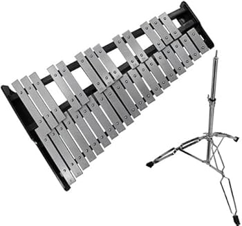 Amazon | 32音 鉄琴 折り畳み グロッケン 卓上鉄琴 ブラケットを含み