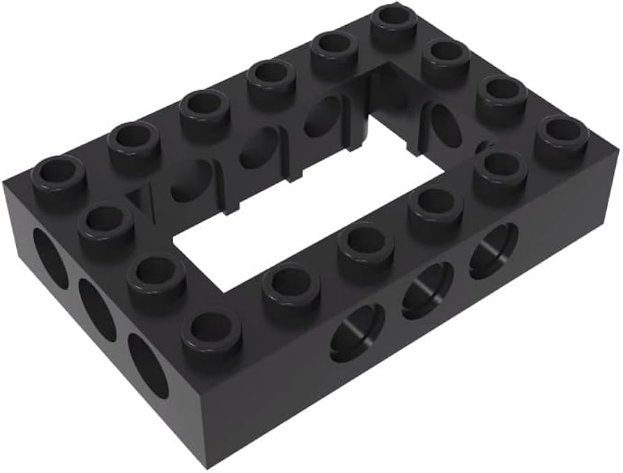 Amazon.com: Gobricks GDS-973 Technic Brick 4x6 Open Center 10PCS