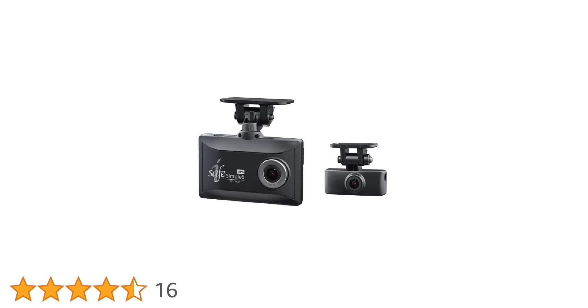 safe simple6 ドライブレコーダー 2カメラ GPS