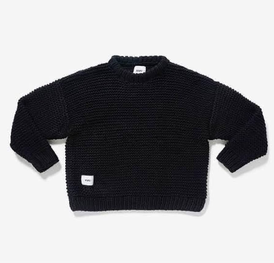 Amazon.co.jp: 2022AW WTAPS MEDIEVAL SWEATER ACRYLIC BLACK