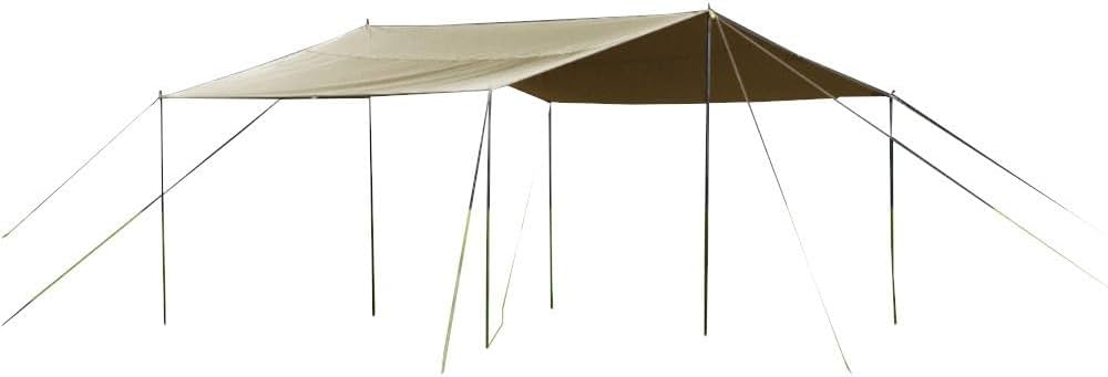 Amazon | ユニフレーム(UNIFLAME) REVOスクエアタープ 4×4 TC/TAN