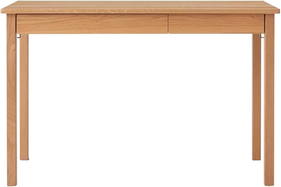 Amazon.co.jp: 無印良品 木製デスク オーク材 幅110×奥行55×高さ70cm