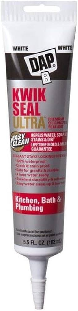 Amazon.com: Dap Kwik Seal Ultra White Siliconized Acrylic Kitchen
