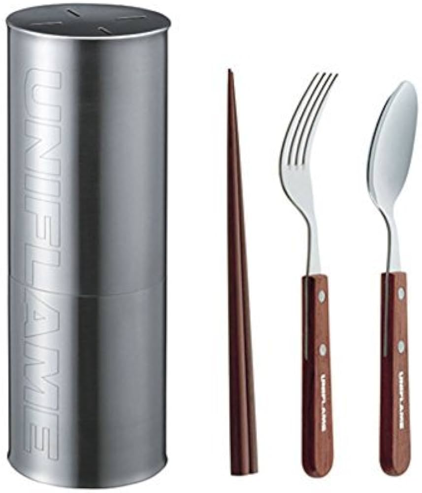 ユニフレーム カトラリー ケースセット 4人分廃盤品 四角ケース