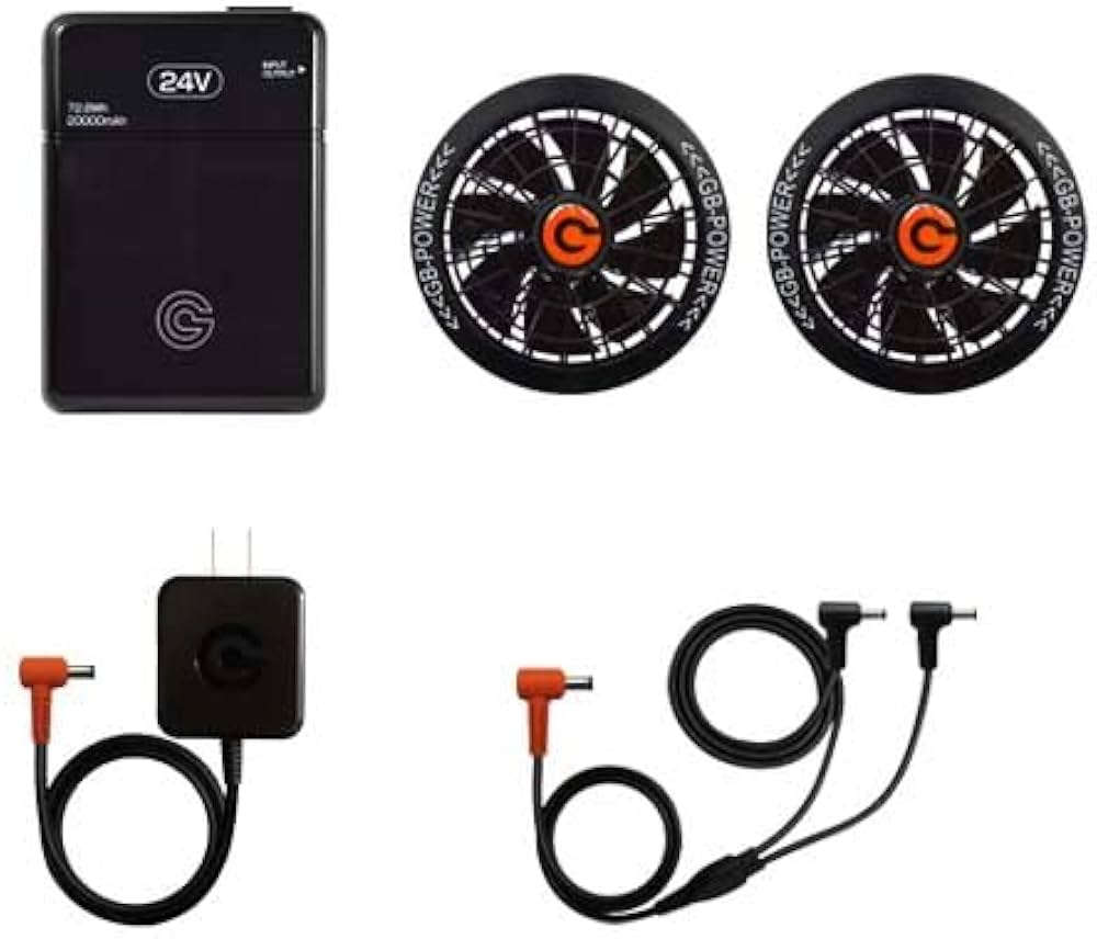 Amazon.co.jp: [長信ジャパン] 空調ウェア用 24Vバッテリーファン