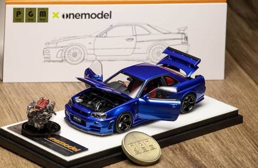 Amazon | One Model x PGM 1/43 日産 GTR R34 スカイライン GT-R