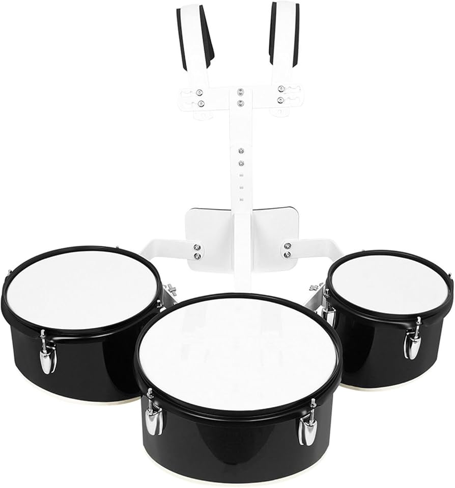 Amazon | バックフレーム付きポリフォニックドラム トリプルドラム 多