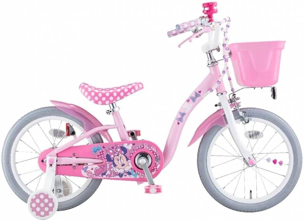 Amazon | ミニーマウス・ポルカドットS 16インチ 子供用自転車