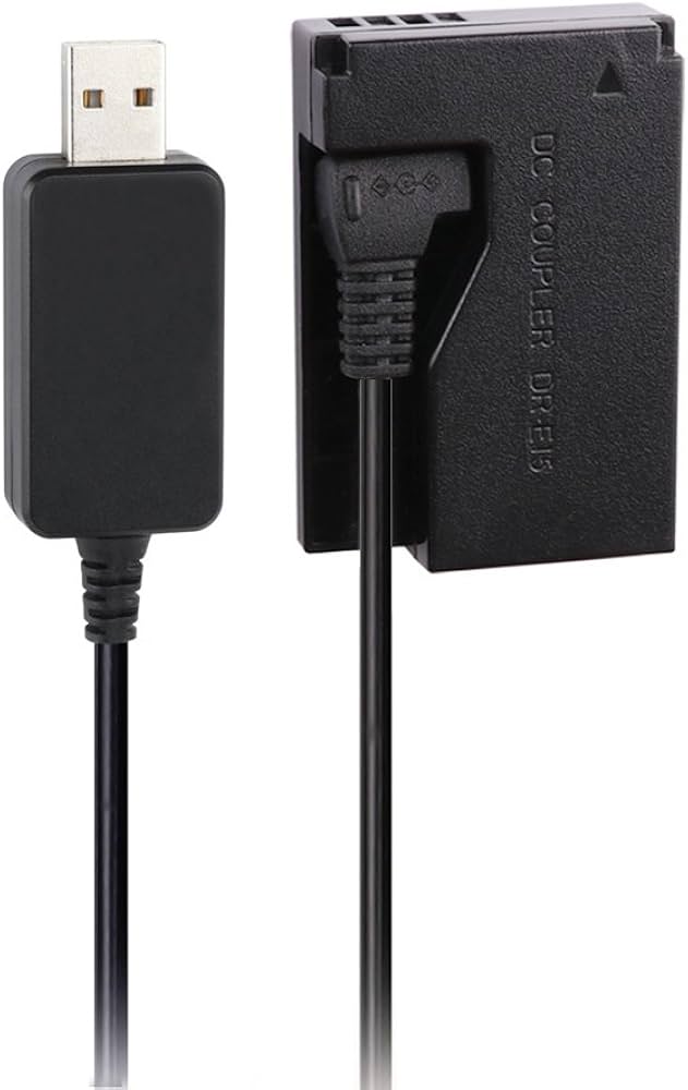 Amazon | 新バージョン ACK-E15 USB代替電源ACアダプタDR-E15 DCカプラ