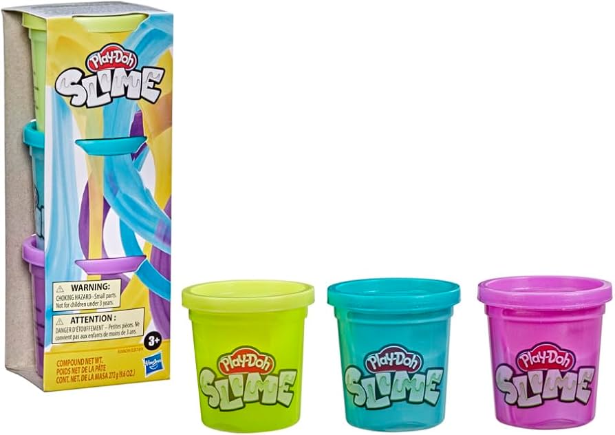 Amazon.com: Play-Doh Brand Slime 3 Pack of Non-Toxic Slime