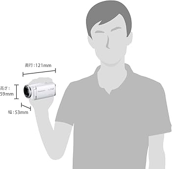 Amazon | パナソニック HDビデオカメラ V360MS 16GB 高倍率90倍ズーム