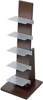 Amazon｜オークス ブックタワー ロータイプ L53DA ダーク｜本棚