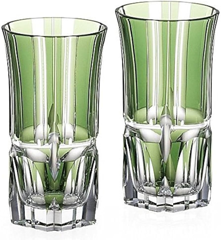 Amazon.co.jp: カガミクリスタル(Kagami) ペアひとくちビールグラス 竹