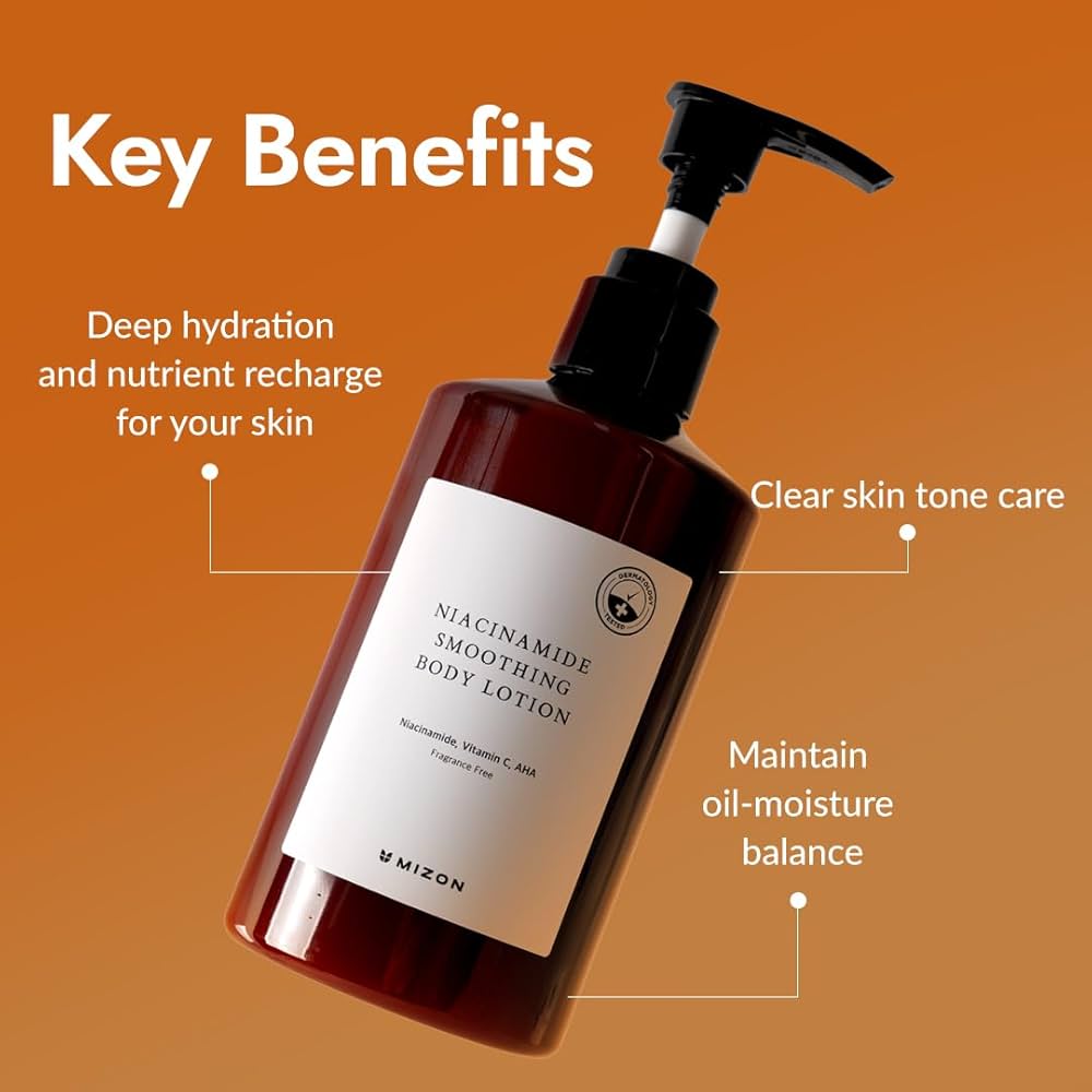 Amazon.com : MIZON Niacinamide Smoothing Body Lotion AHA Vitamin C