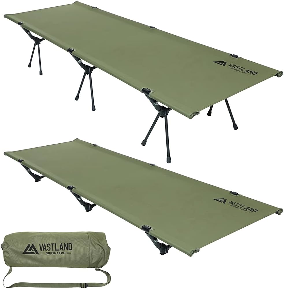 Amazon | VASTLAND(ヴァストランド) 2WAY キャンプコット オリーブ 耐