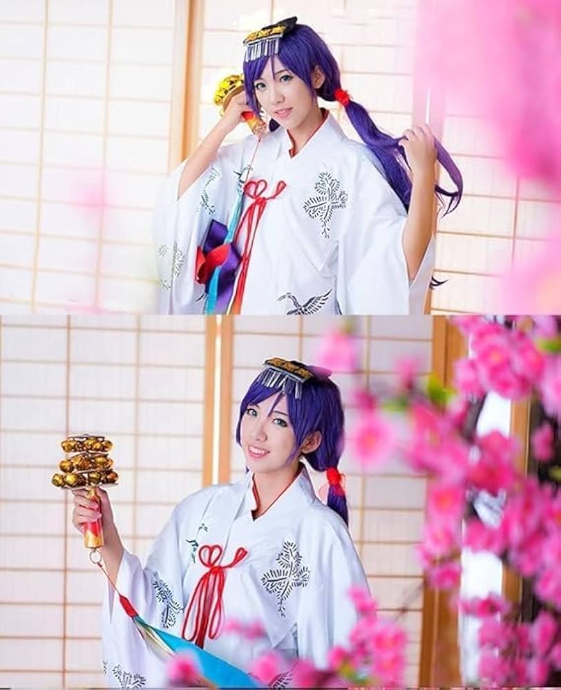 Amazon.co.jp: longmucos ラブライブ！スクフェスSR 巫女服 東條希