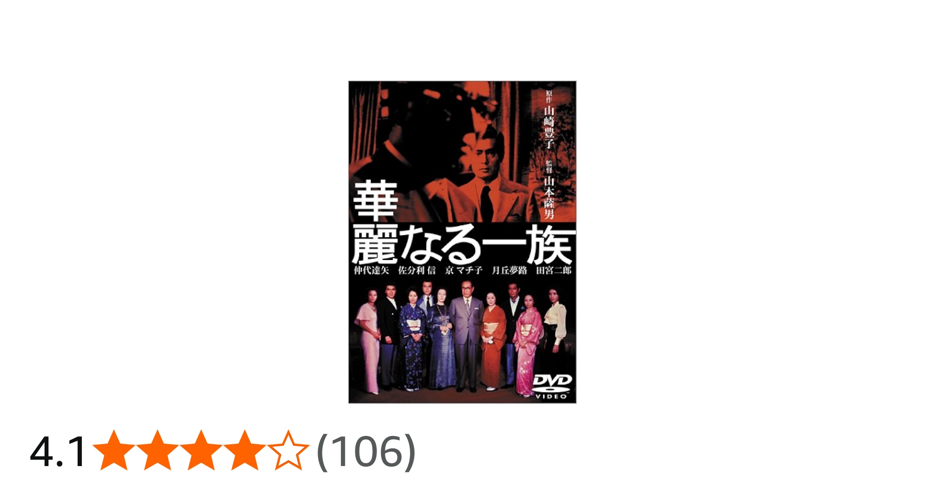 Amazon.co.jp: 華麗なる一族 [DVD] : 佐分利信, 山崎豊子, 山本薩夫