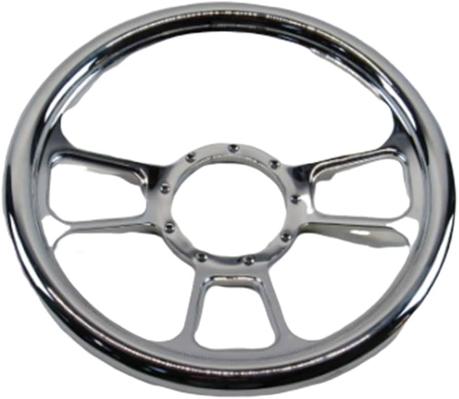 Amazon | 14インチ フルアルミビレットステアリングホイール、9穴