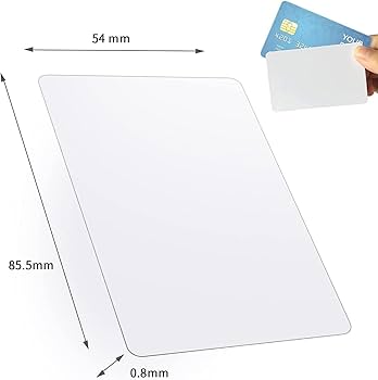 Amazon | ブランク PVC カード白無地プラスチックカード JIS規格サイズ