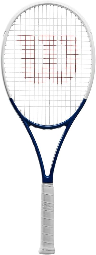 Wilson Blade 98 16x19 v8 US Open 2023 Tennis Racquet, White, 4_3/8
