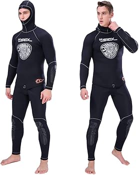 Amazon | MORGEN SKY ウェットスーツ メンズ 2ピース 5mm スピア