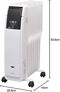 Amazon | アイリスオーヤマ ヒーター オイルヒーター 8畳 ウェーブ型