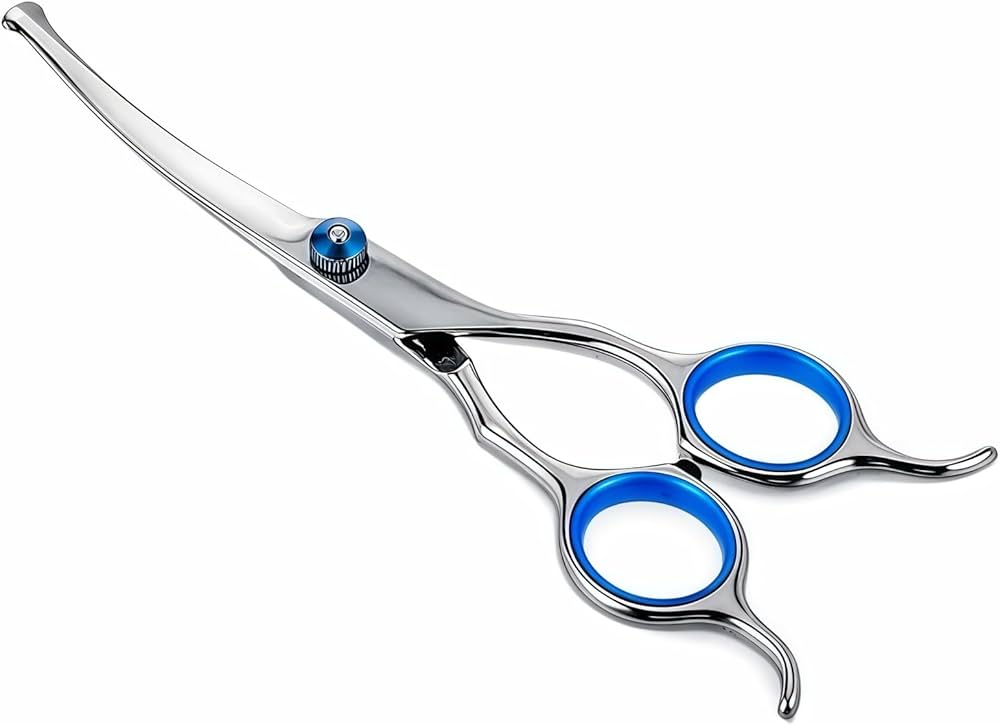 Amazon.co.jp: Dosnros カーブシザー 犬 トリミング ハサミ 丸い刃先