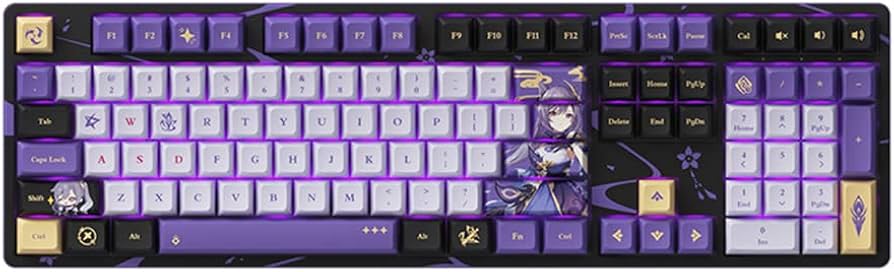 Amazon | 原神（げんしん）刻晴 霆霓快雨Ver. メカニカル キーボード