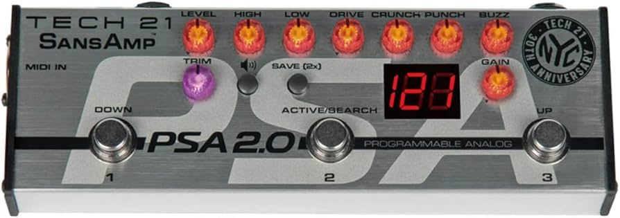 Amazon.com: Tech 21 SansAmp PSA 2.0 Programmable Instrument Preamp