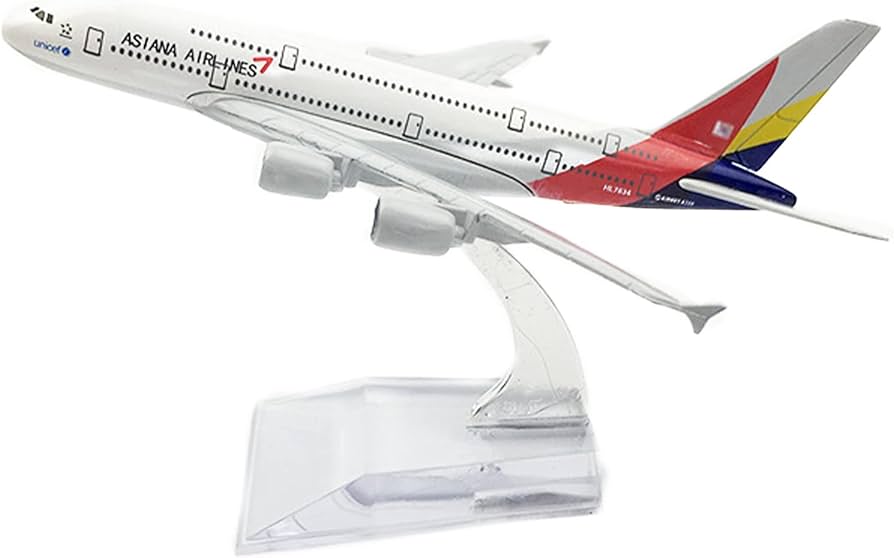 Amazon.co.jp: 16cmモデルプレーン アシアナ航空A380ミニチュアモデル