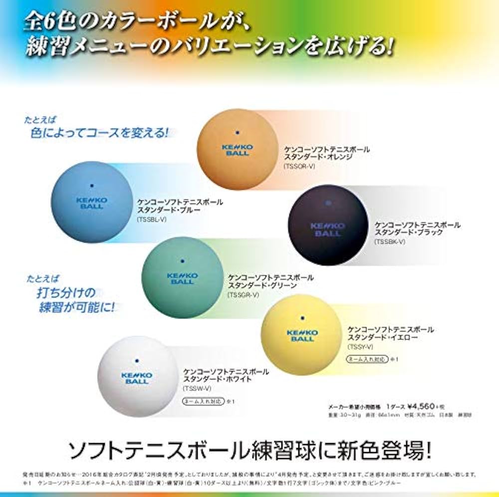 Amazon | ナガセケンコー ケンコーソフトテニス練習球 ブラックボール