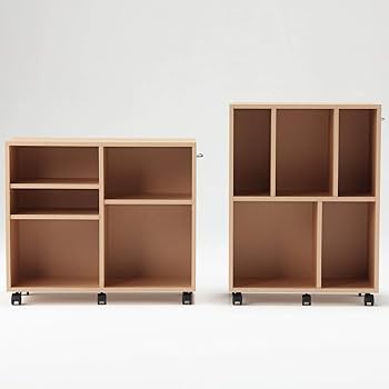 Amazon｜無印良品 パルプボードボックスキャスター付・ベージュ