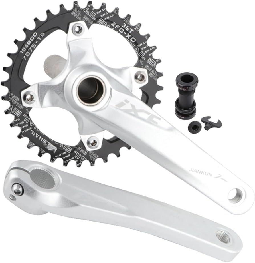 Amazon.co.jp: 170mm マウンテンバイク用クランクセット 104BCD中空一