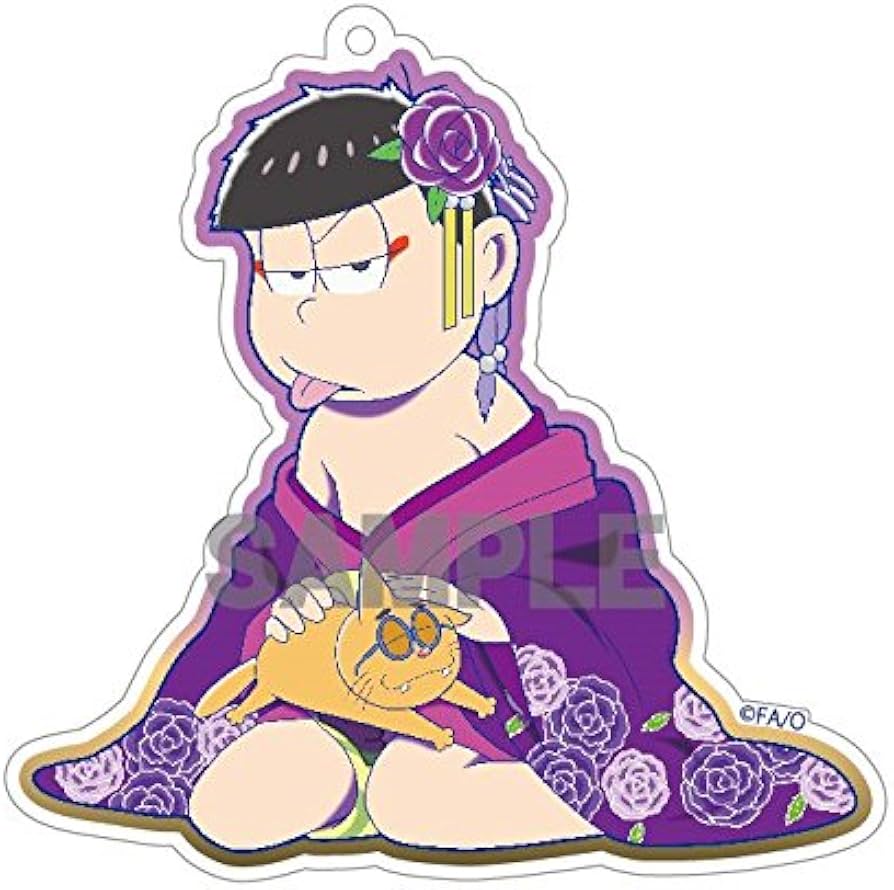 Amazon.co.jp: おそ松さん 一松 遊松 描き起こし アクリルキーホルダー