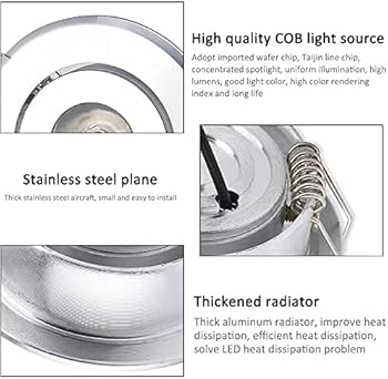 Amazon.co.jp: LED埋め込み式シーリングライト、3000Kウォームライト