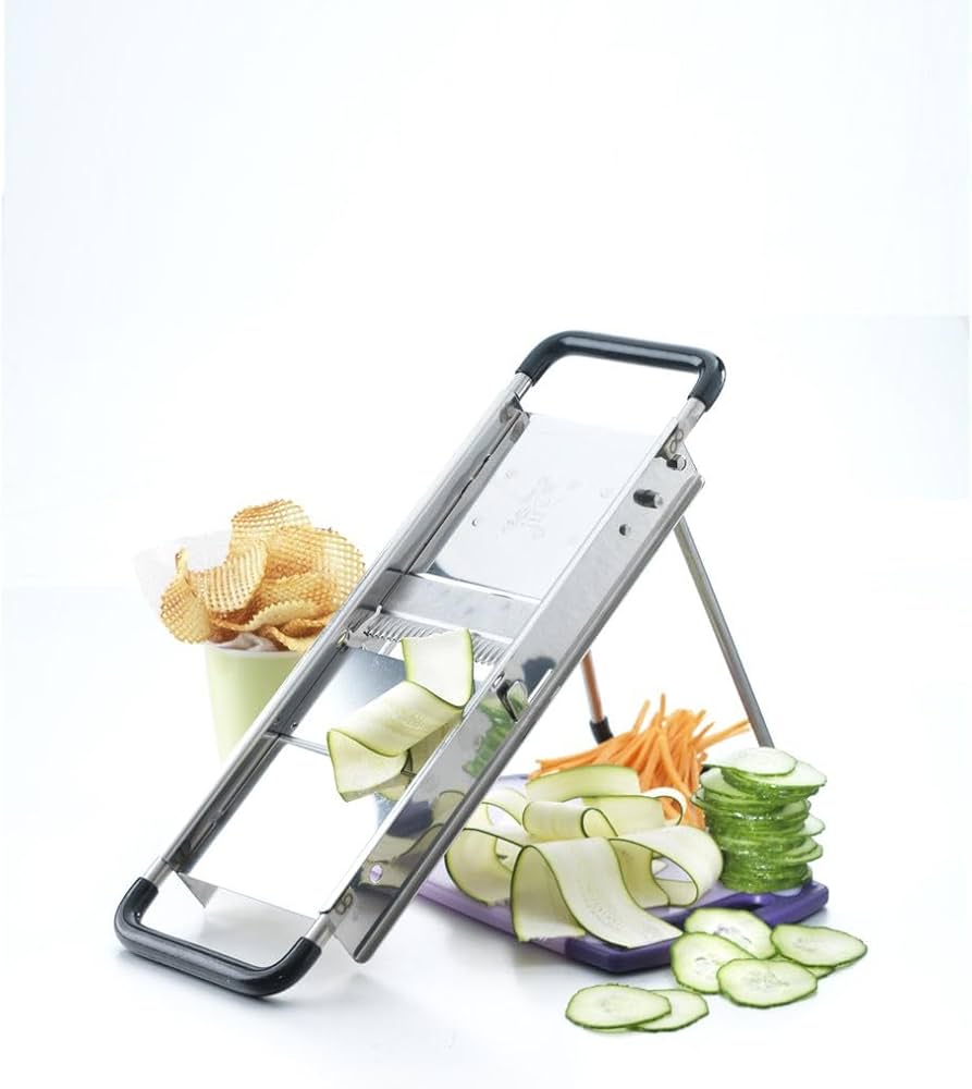 Amazon | Bron Chef's マンドリンスライサー 安全足と4枚の刃付き