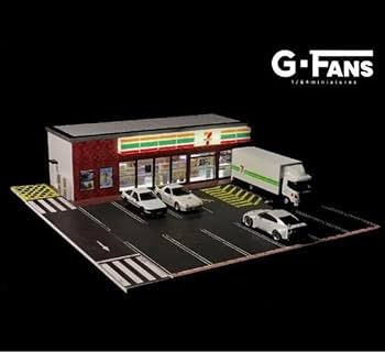 Amazon.co.jp: コンビニ ジオラマ 組み立て式 セブンイレブン 7-11 1