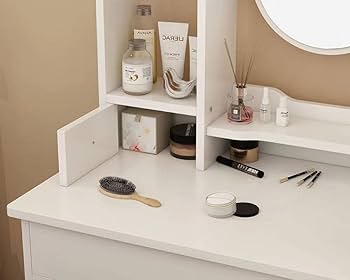 Amazon｜VEEZHA ドレッサー 化粧台 化妆桌 鏡台 梳妆台 化粧テーブル