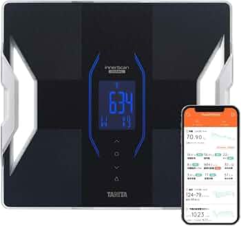 Amazon | タニタ 体組成計 ヘルスメーター スマホ 日本製 ブラック RD