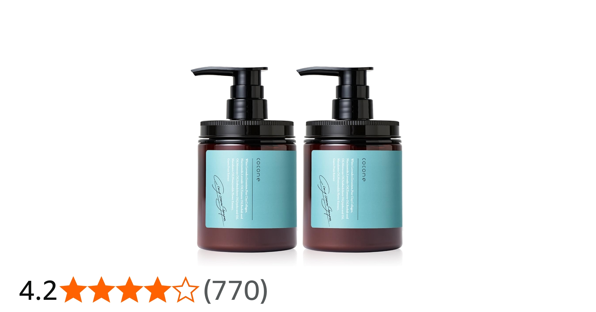 Amazon | cocone ココネ クレイクリームシャンプー 極上のうるツヤ髪へ