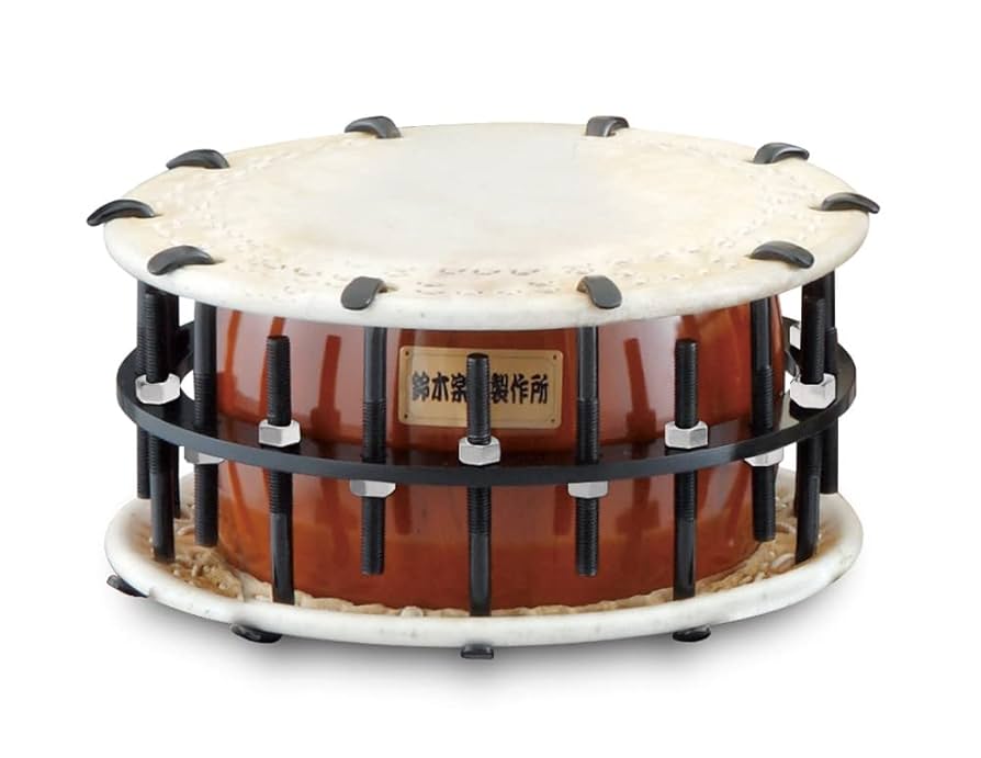 ふわふわ様ご依頼商品です）良品 締太鼓 附締太鼓 和太鼓本体-バチ付き