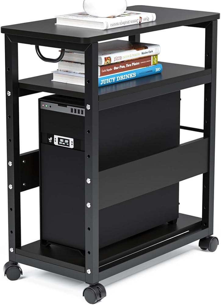 Amazon.co.jp: パソコンワゴン pcワゴン キャスター付き デスク 3段