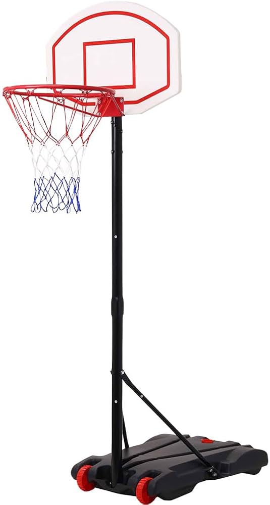Amazon | 自立式 バスケットゴール リング スタンド 室内 室外 子供用
