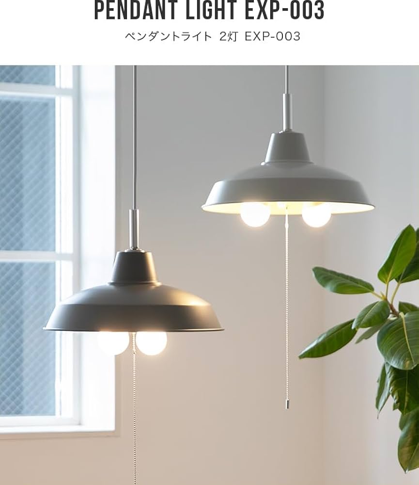 Amazon | NISSHO ペンダントライト 2灯 天井照明 おしゃれ 照明器具