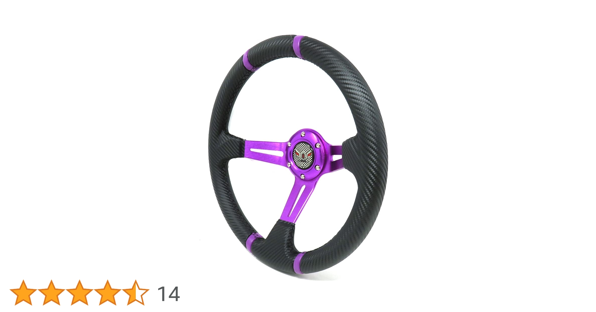 Ghostex podステアリングホイール 黒/紫 Ghostex podステアリング