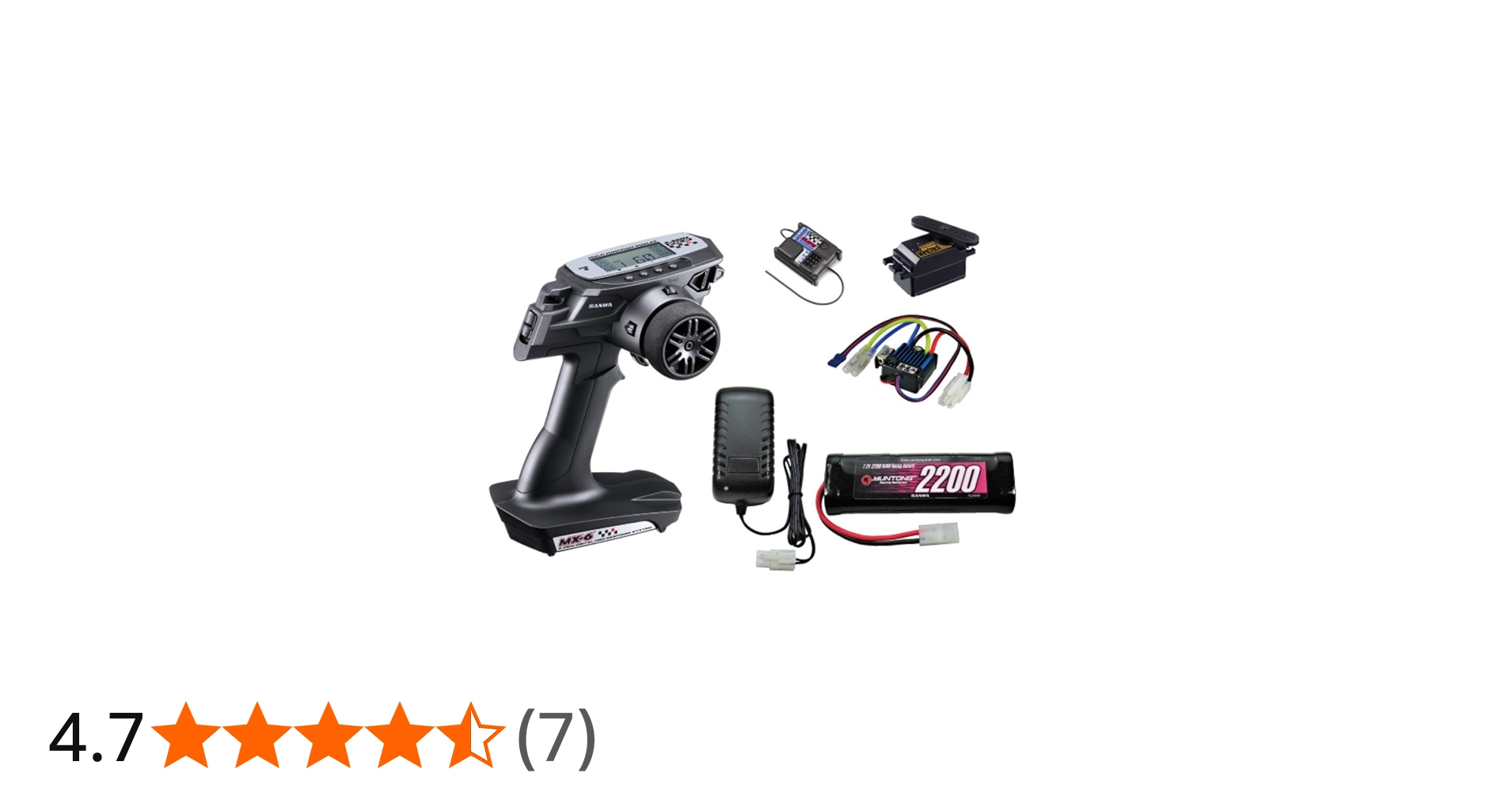 Amazon | SANWA MX-6 EP START SET RX-391W/BL-SIGMA/HVS-702 電動RC