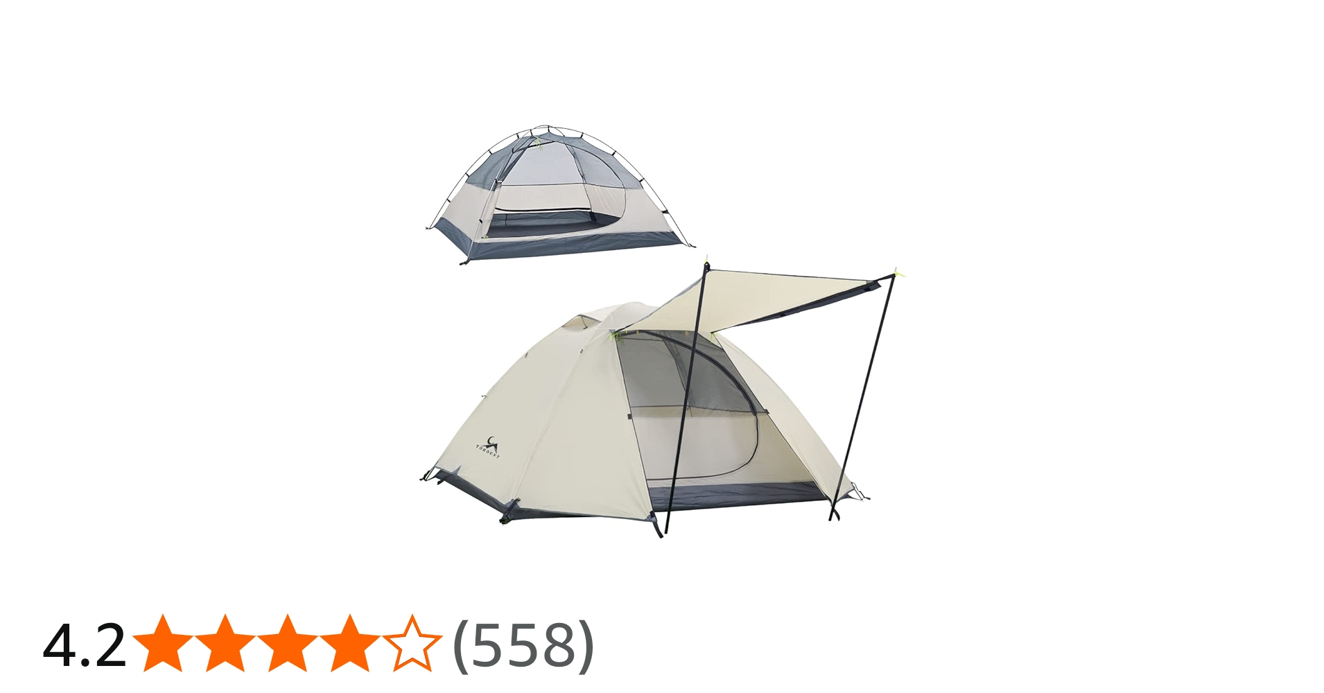 Amazon | TOMOUNT テント 2人用 アルミポール 軽量 キャンプ テント